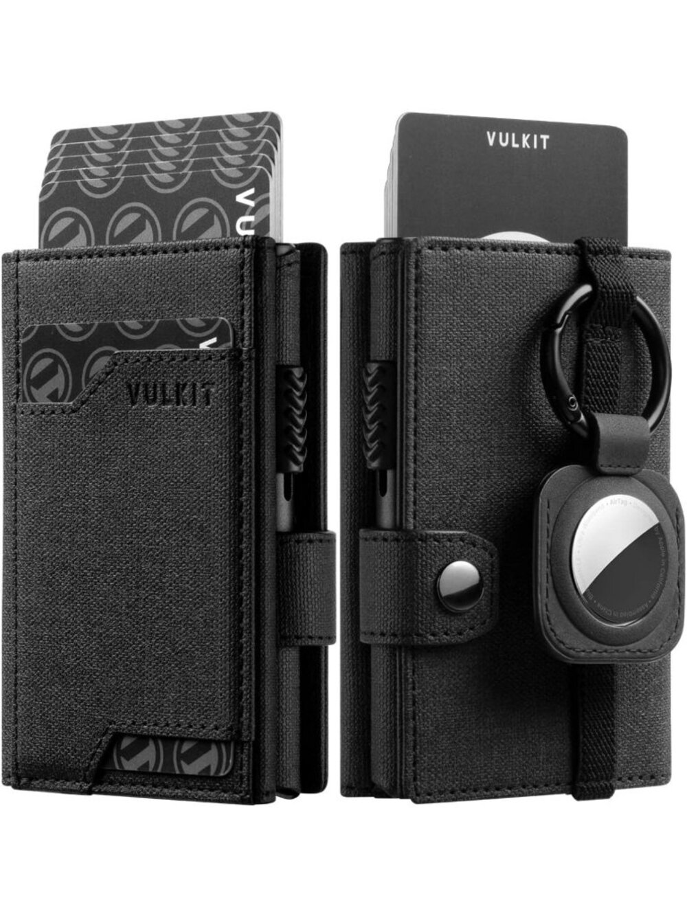 Men's RFID Blocking Pop-Up Wallet with Keyring & AirTag Holder - Trifold ID